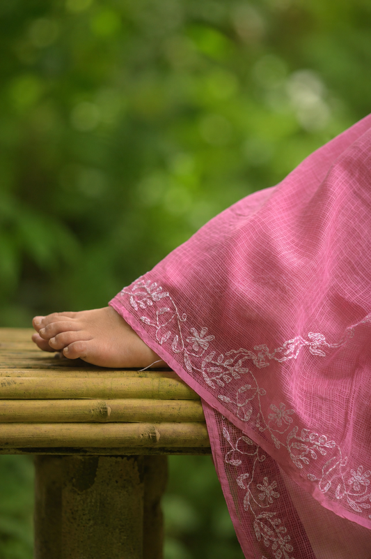 Kota Chikankari sarees - Meher - Gulzar
