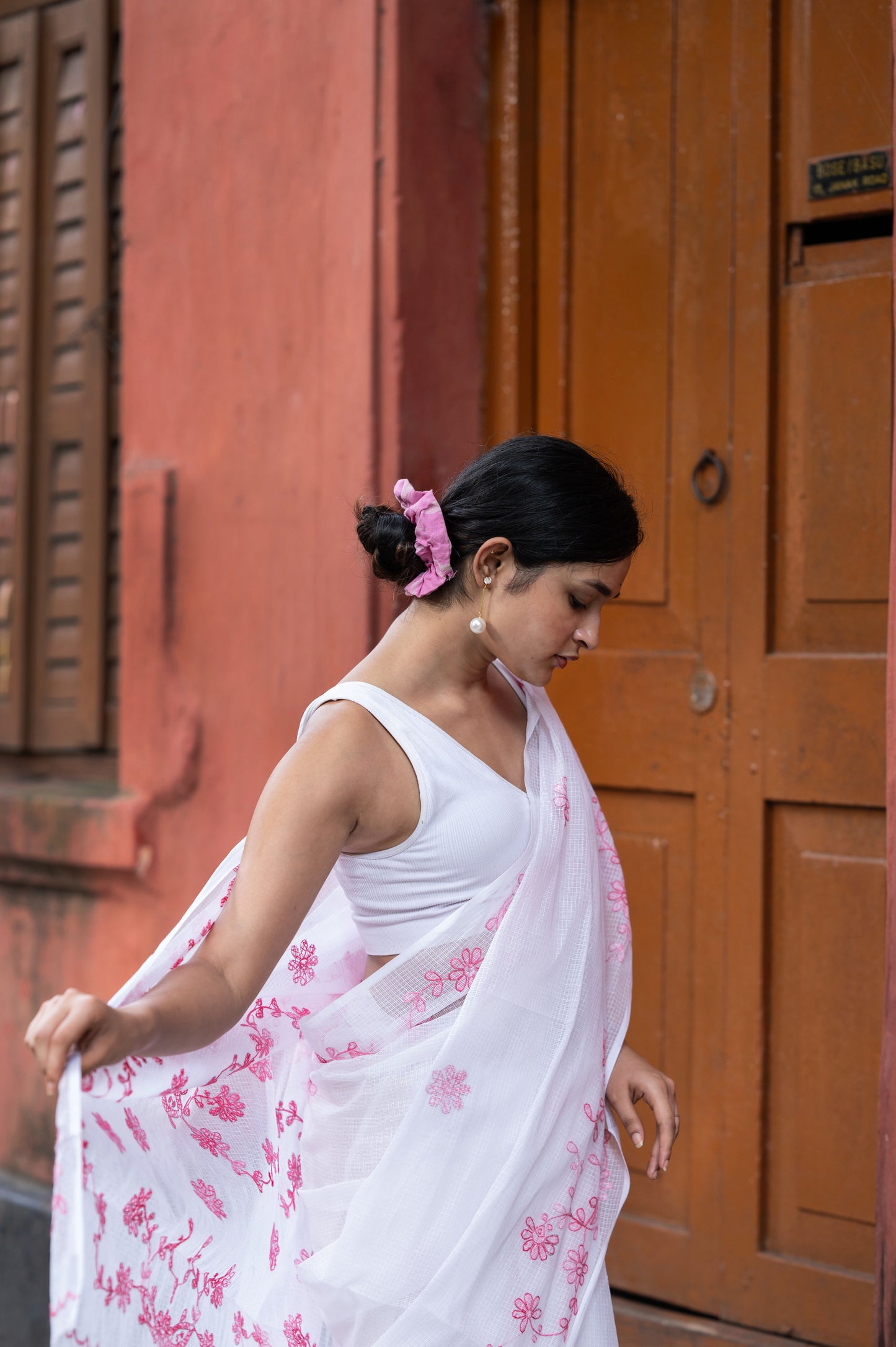 Embroidered Kota saree - Riwaayat -Jhirna