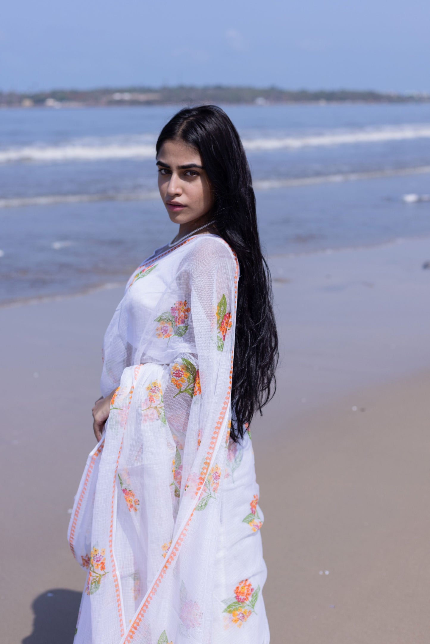 Kaisori Bagh Mogra Kota blockprinted silk cotton saree Kaisori