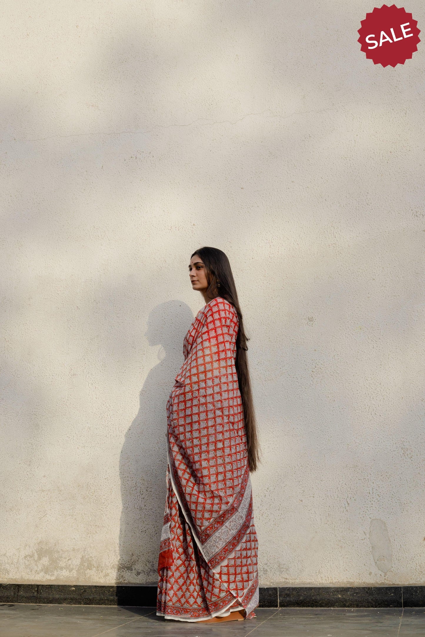 Kaisori Bagh Palaash Kota blockprinted saree Kaisori
