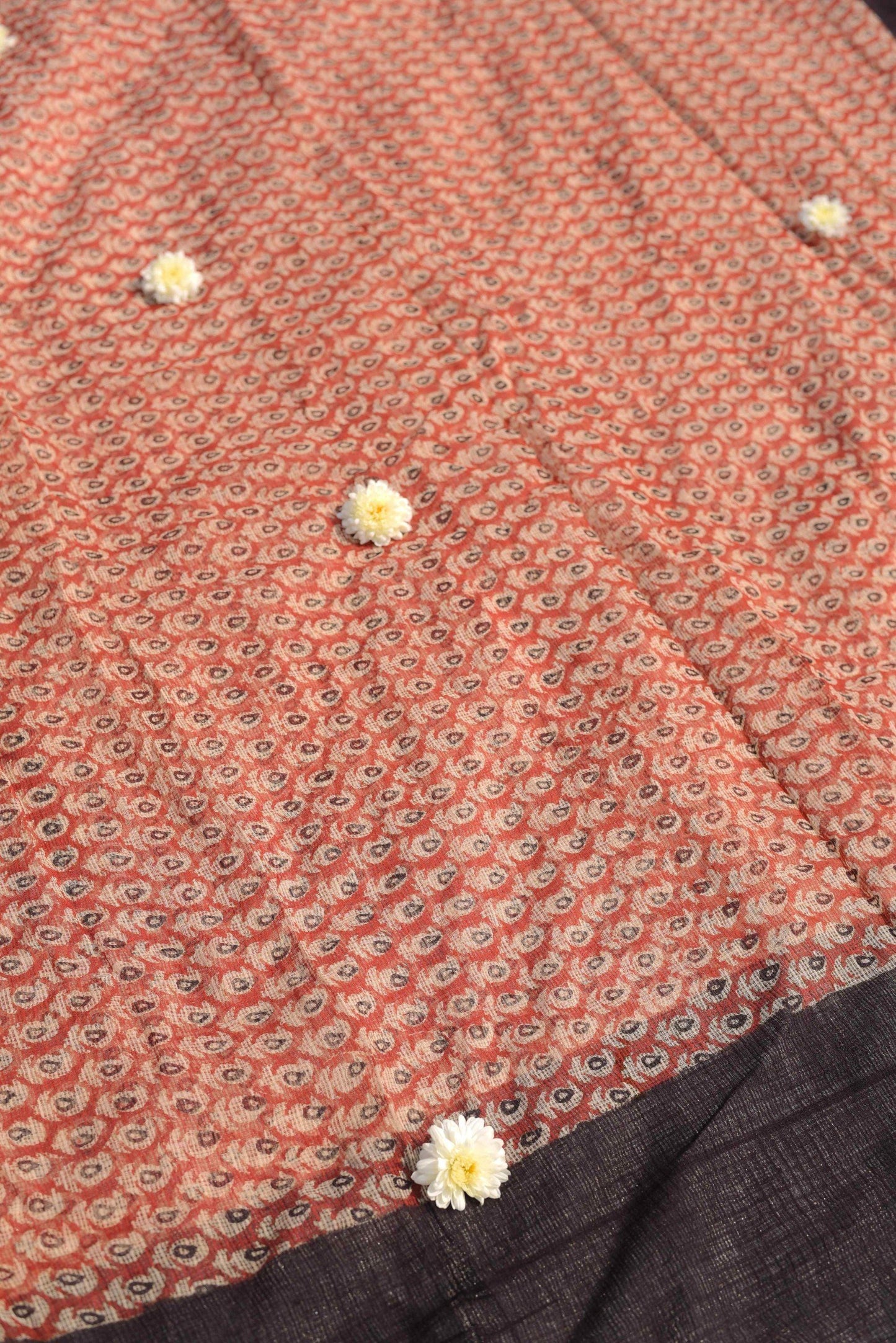 Kaisori Noor collection - Bagru Syahi Begar dupatta Kaisori