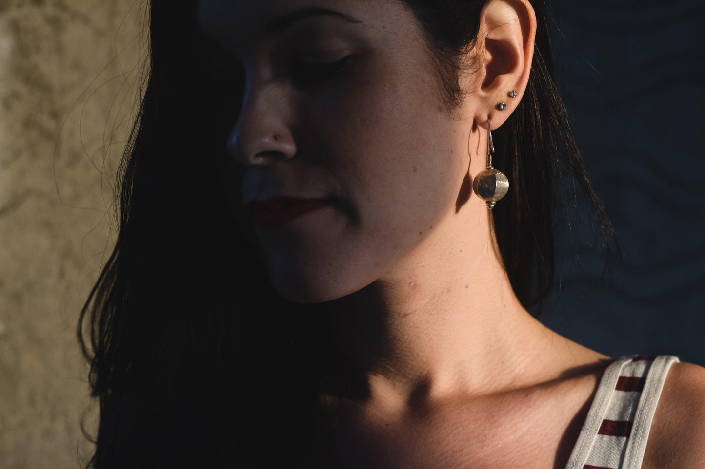 Kaisori Silverlights - Twisted drop ball earrings Kaisori