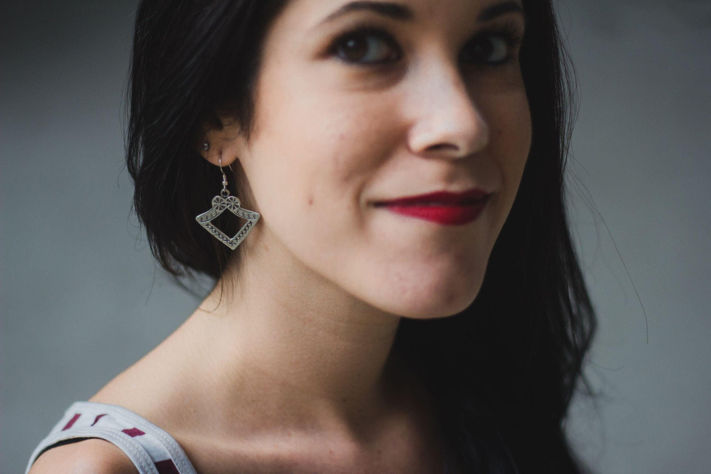 Kaisori Toda Silver - Tile drop earrings Kaisori