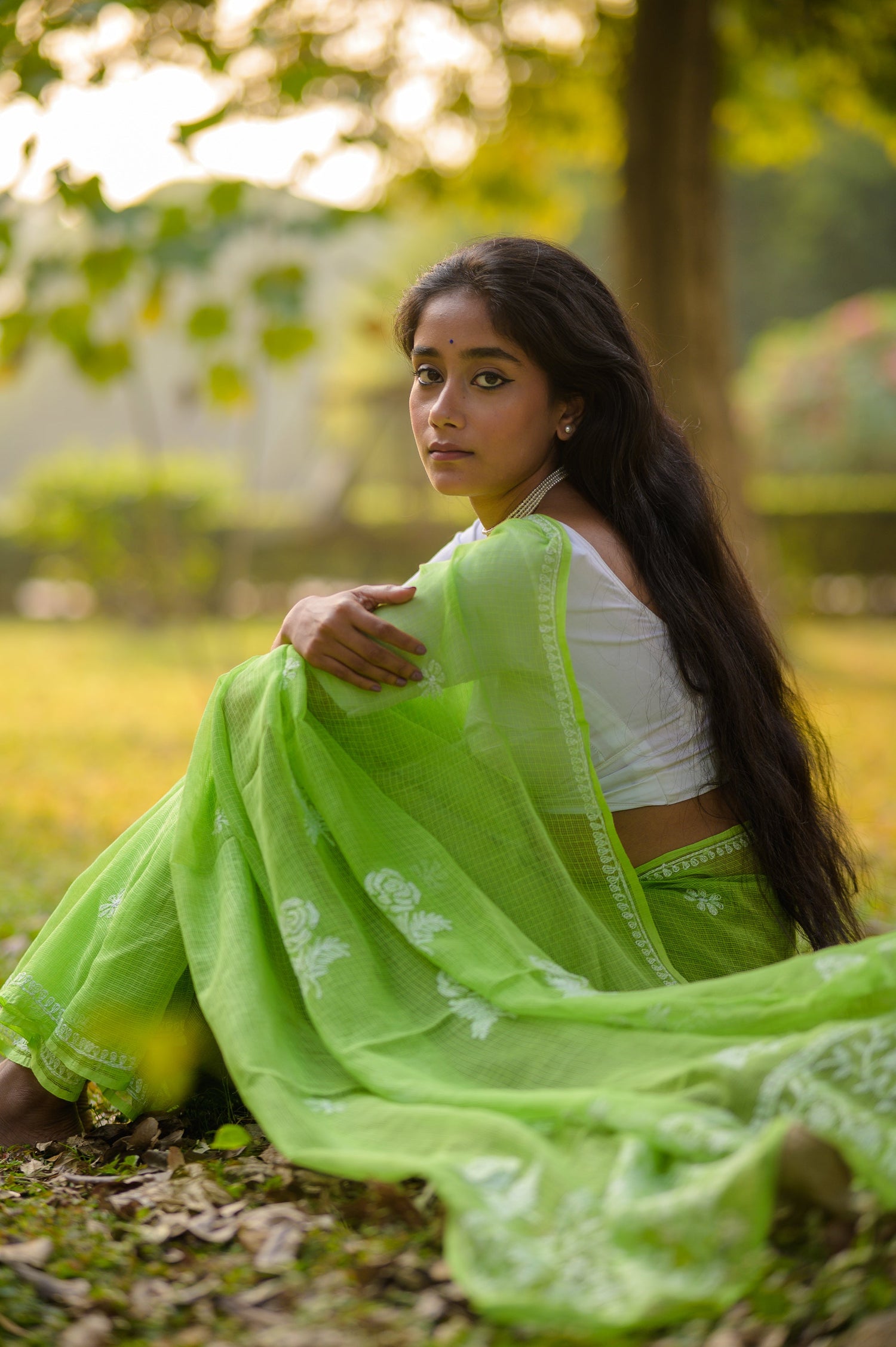 Kota Chikankari sarees - Meher