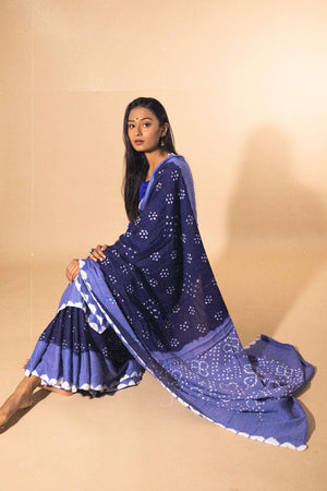 Beautiful Bandhani Saree In Rewaa Silk Colours Available #saree #bandhani |  Instagram