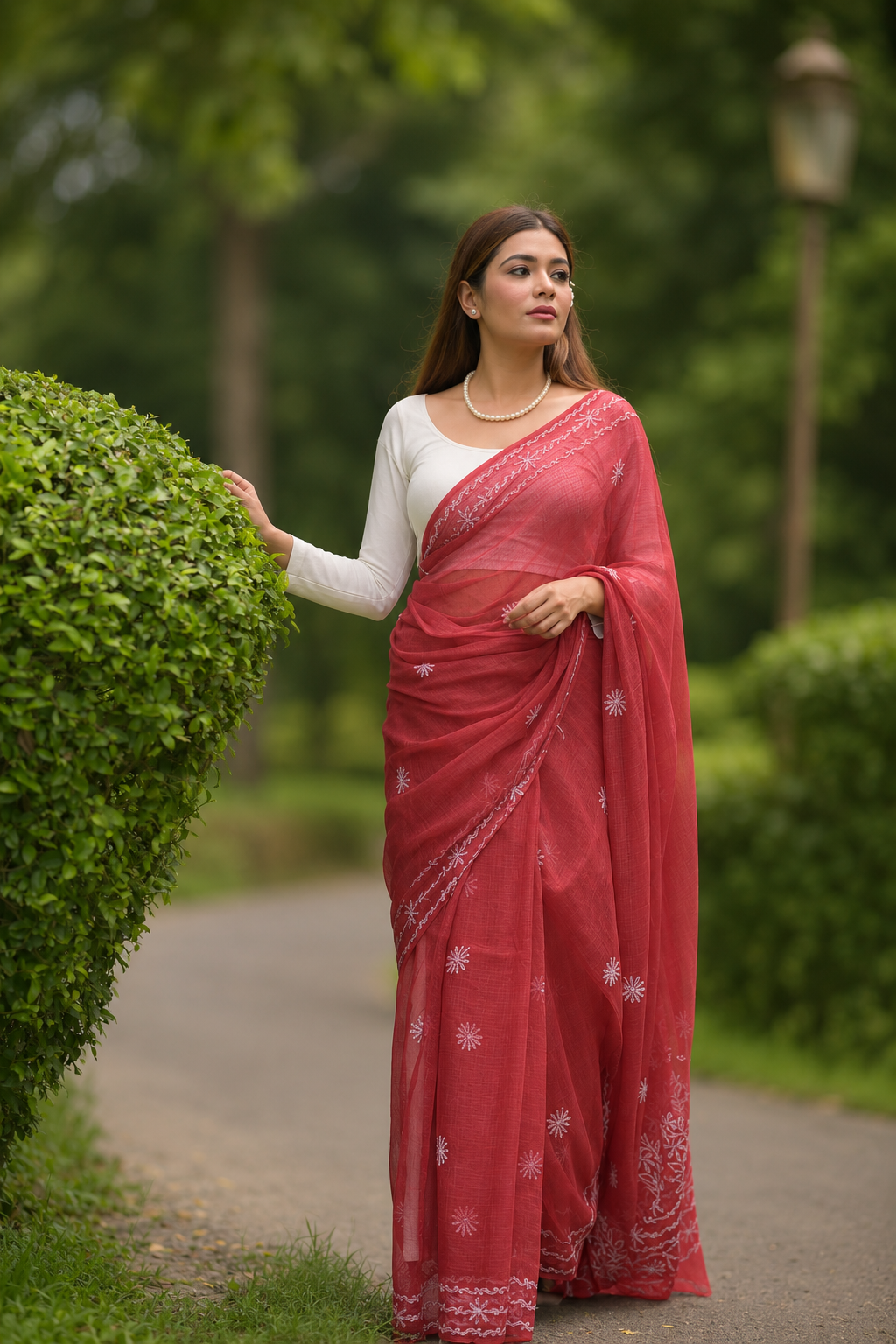 Kota Chikankari sarees - Meher - Guncha