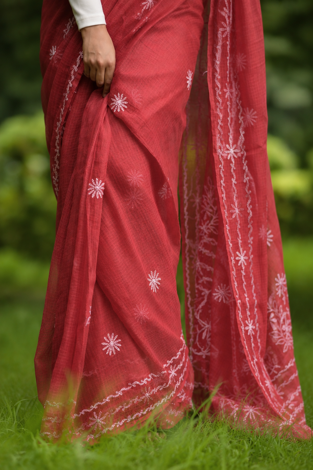 Kota Chikankari sarees - Meher - Guncha