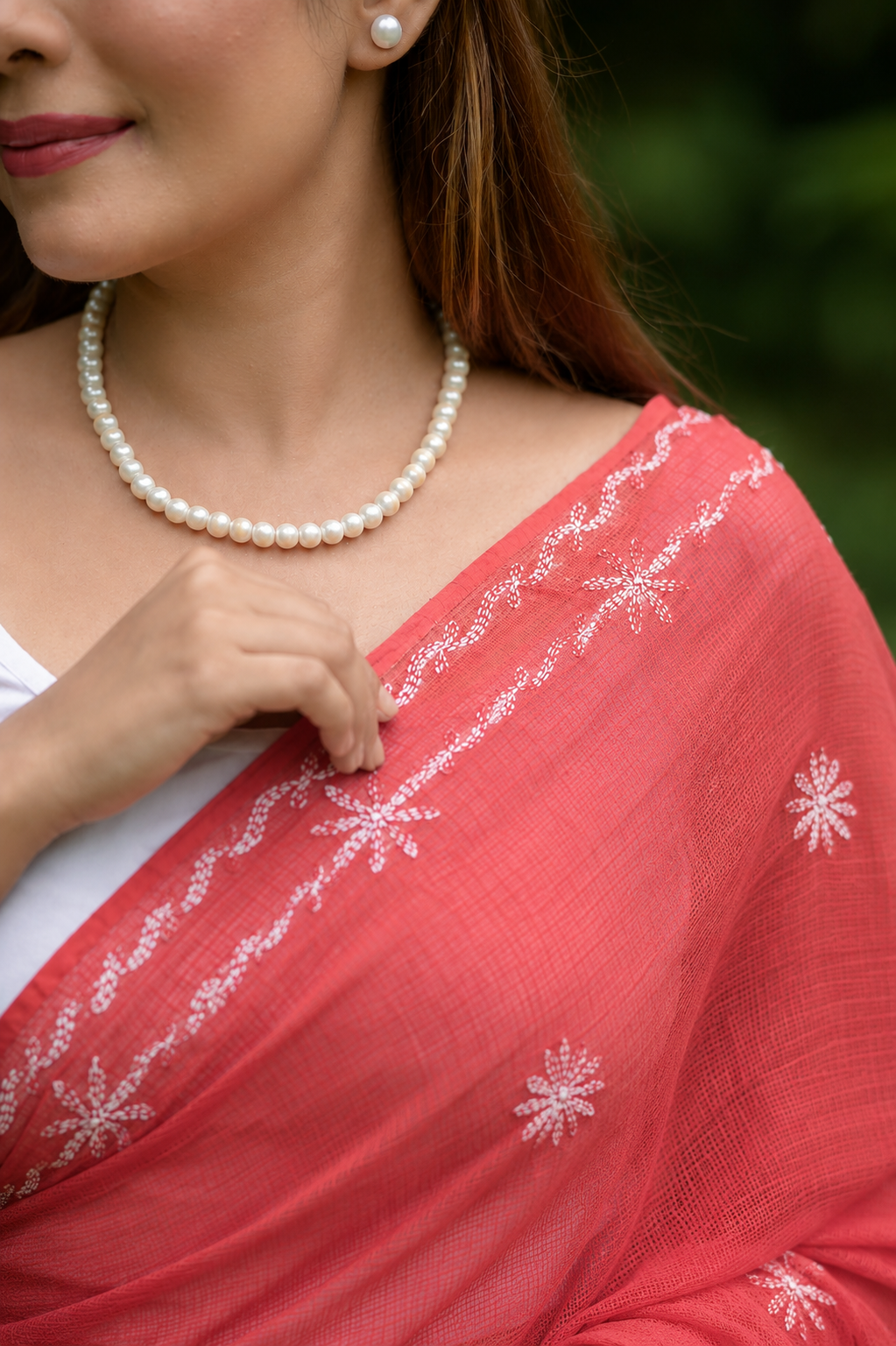 Kota Chikankari sarees - Meher - Guncha