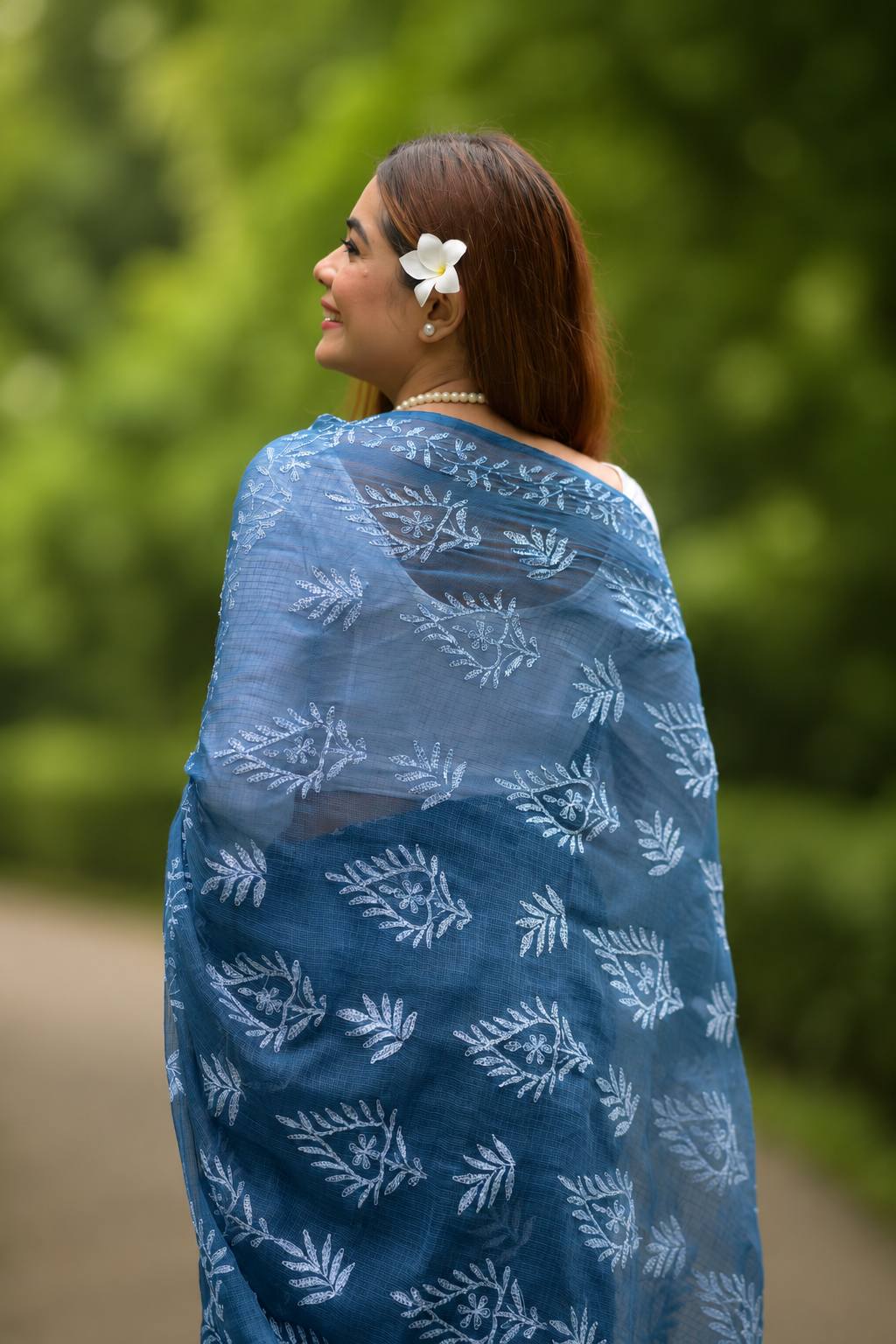 Kota Chikankari sarees - Meher - Neelufer
