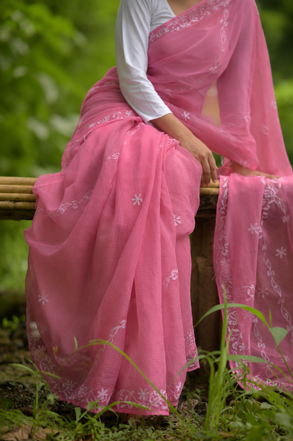 Kota Chikankari sarees - Meher - Gulzar