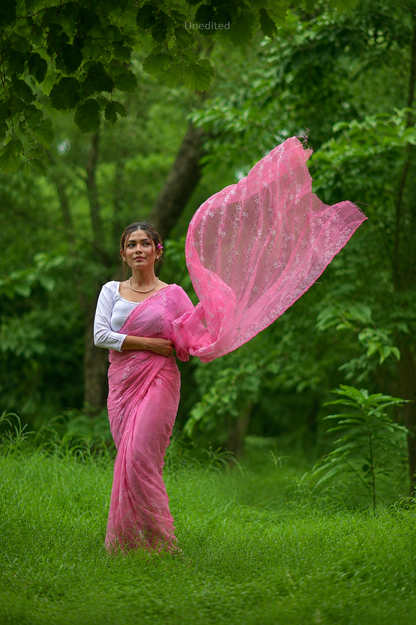 Kota Chikankari sarees - Meher - Gulzar