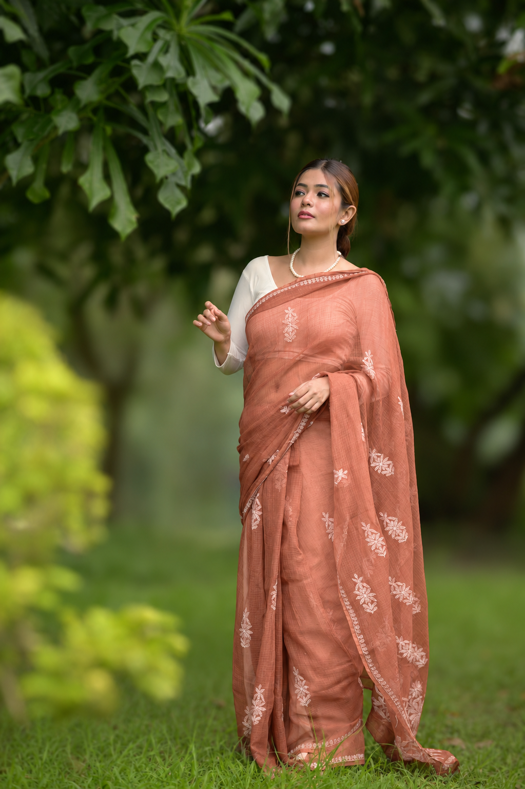 Kota Chikankari sarees - Meher - Gulnaar