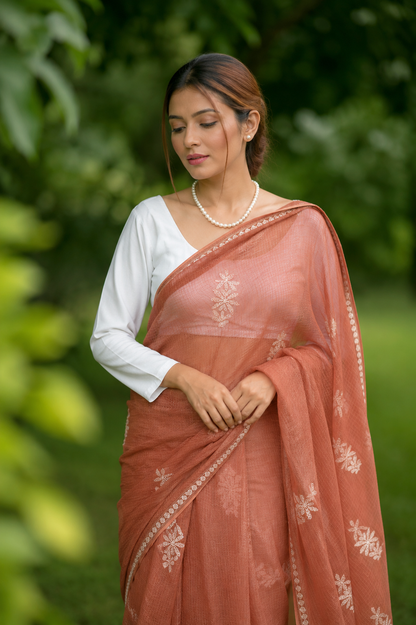 Kota Chikankari sarees - Meher - Gulnaar
