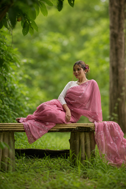 Kota Chikankari sarees - Meher - Gulzar