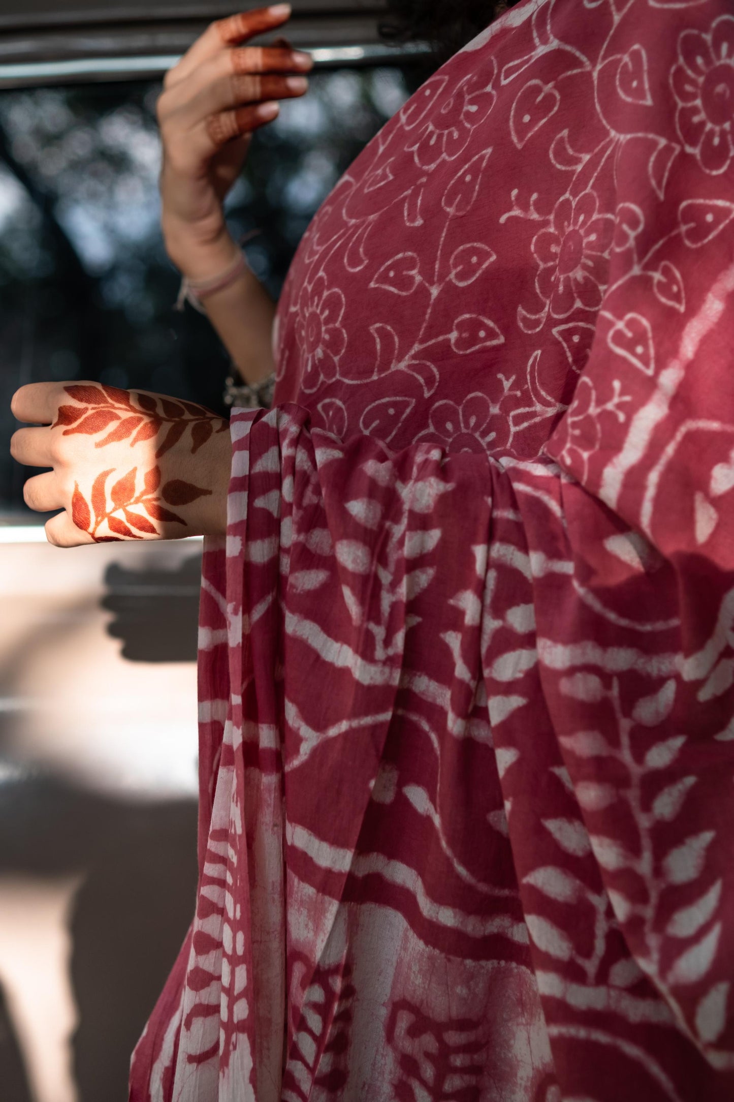 AZO FREE GULAL COTTON SAREE 005