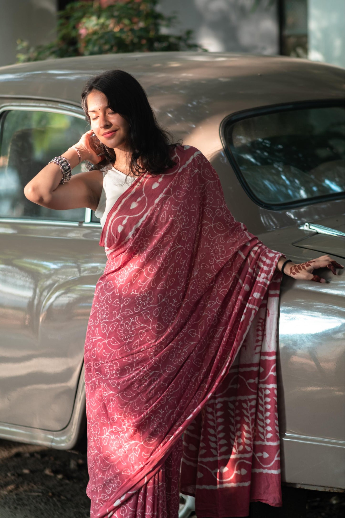 AZO FREE GULAL COTTON SAREE 006