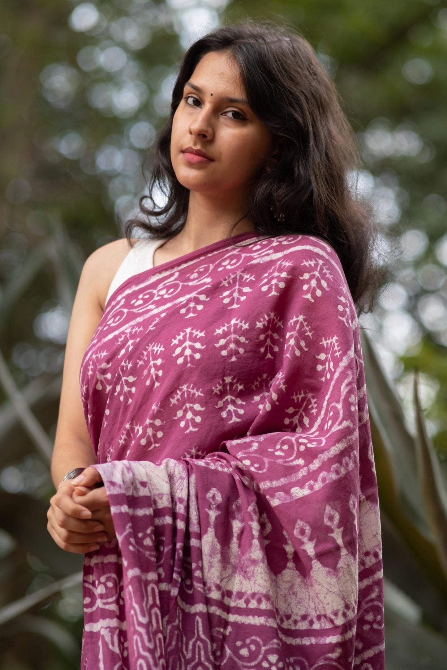 AZO FREE GULAL COTTON SAREE 023