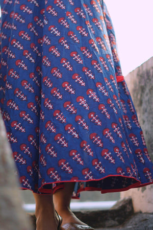 Kaisori Dabu Skirt -  Pharad boota Kaisori