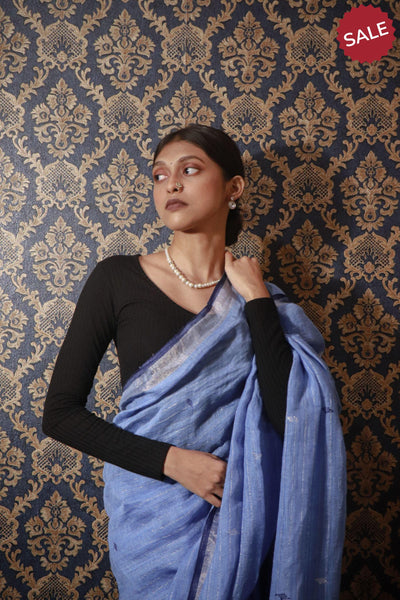 Buy Black Sarees for Women by Indie Picks Online | Ajio.com