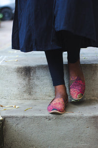 Kaisori Kantha shoes - Color splash Kaisori