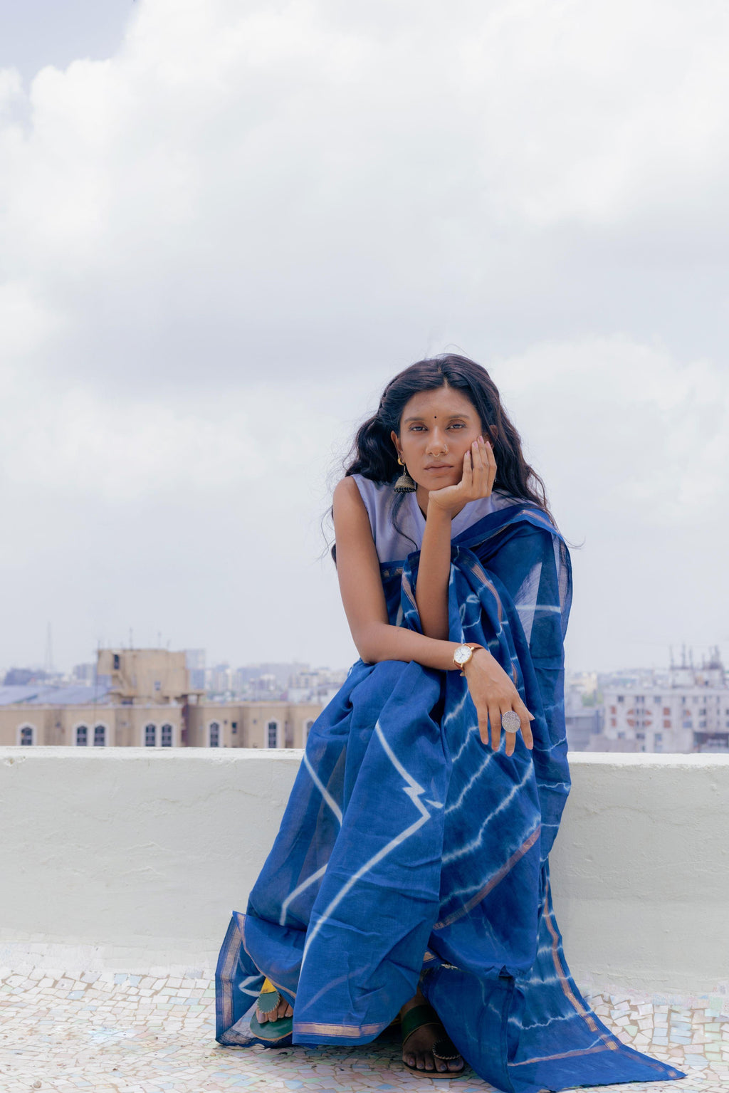 Harper's Bazaar India - “Teaming up the sari with separates, whether a denim  jacket of a graphic T-shirt has given young women the freedom to  personalise and wear it in any way
