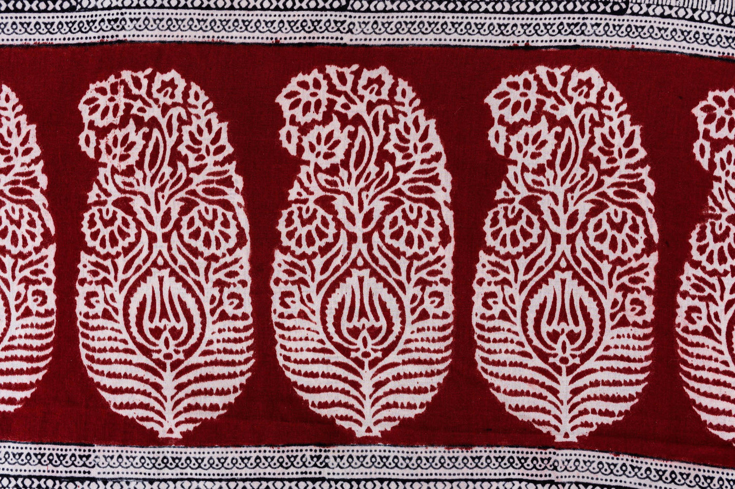 Kaisori Nandana - Leher Bagh handblockprinted cotton saree Kaisori