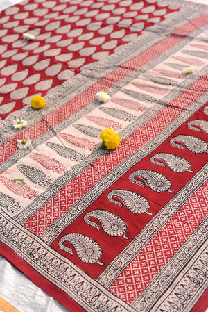 Kaisori Nandana collection - Bagh block printed dupatta Kaisori