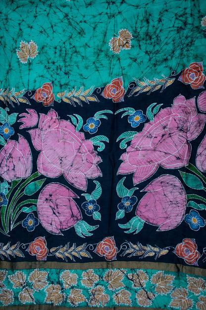 Padma - Narmada Batik Maheswari saree Kaisori