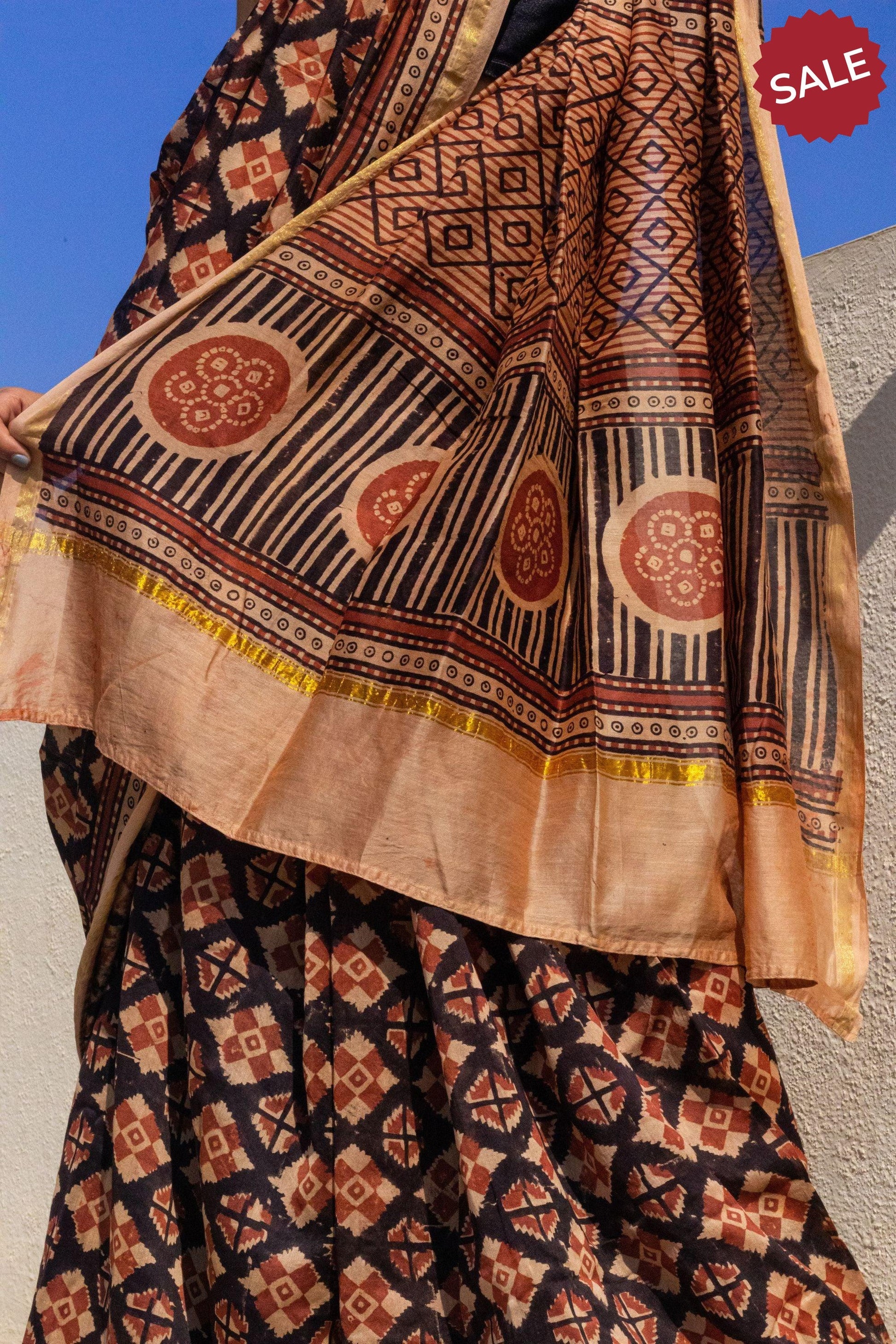 Roheda Prism Balotra Sindh  Chanderi Saree Kaisori