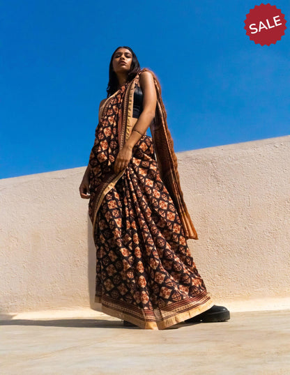 Roheda Prism Balotra Sindh  Chanderi Saree Kaisori