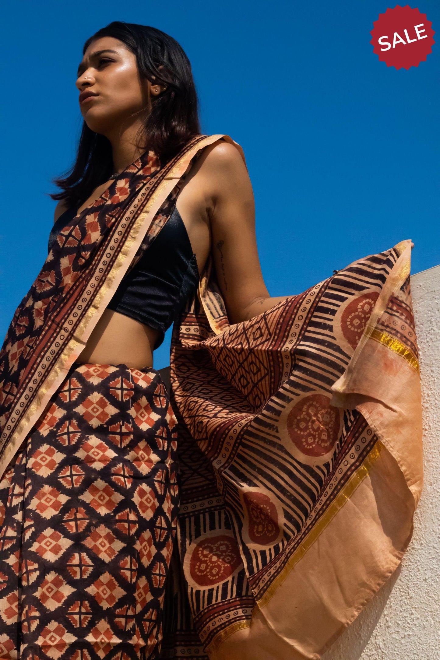 Roheda Prism Balotra Sindh  Chanderi Saree Kaisori