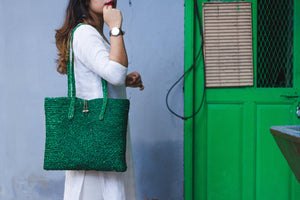 Sabai bag - green laptop bag Kaisori