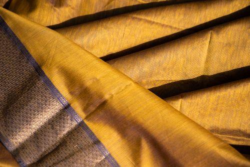 Seher - Mustard Maheshwari Saree Kaisori