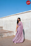 Sitara - Lavender zari by cotton saree Kaisori