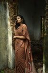 Sitara -light brown zari by cotton saree Kaisori