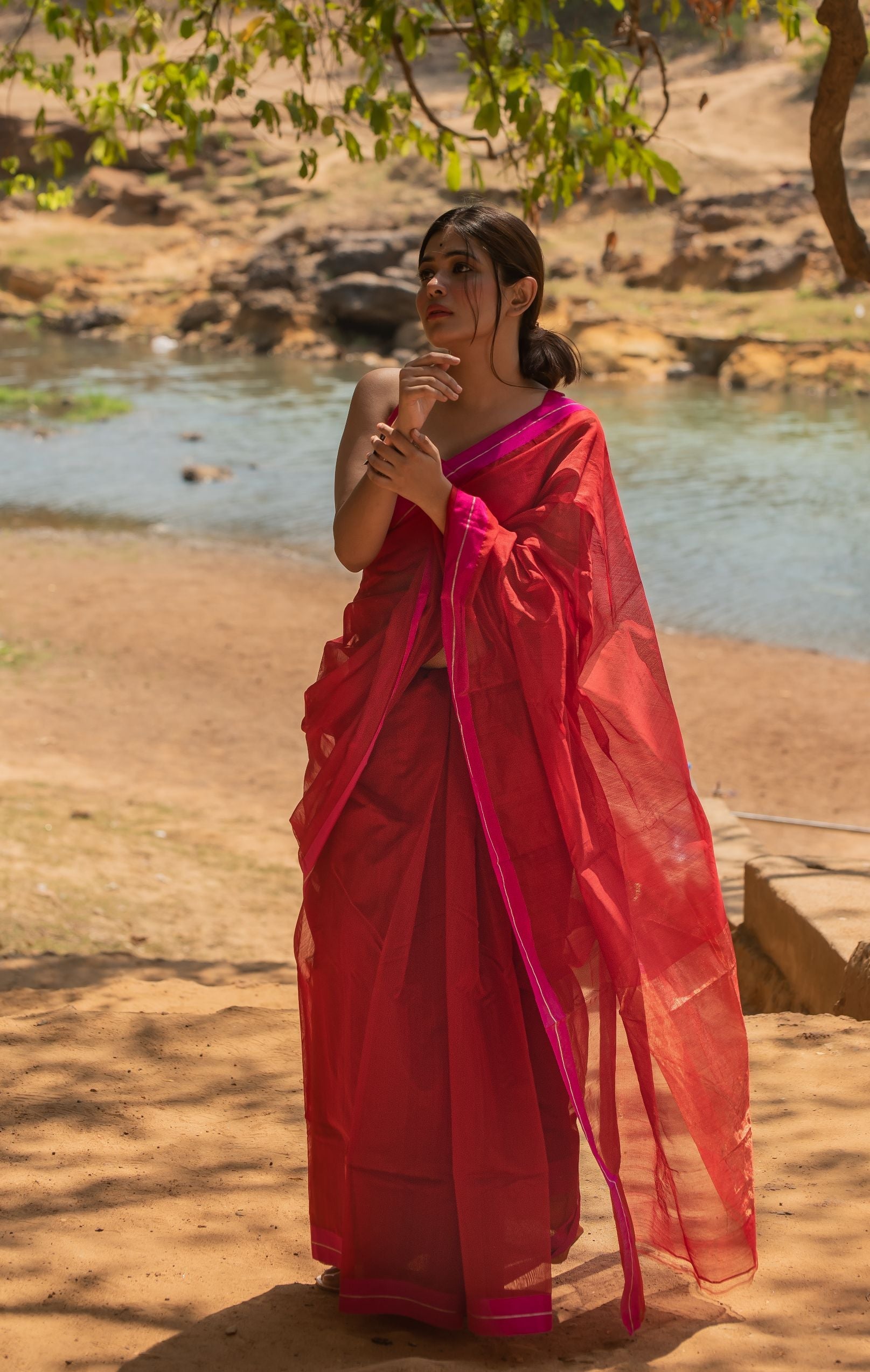 Utsav silk cotton saree -  Abeer Kaisori