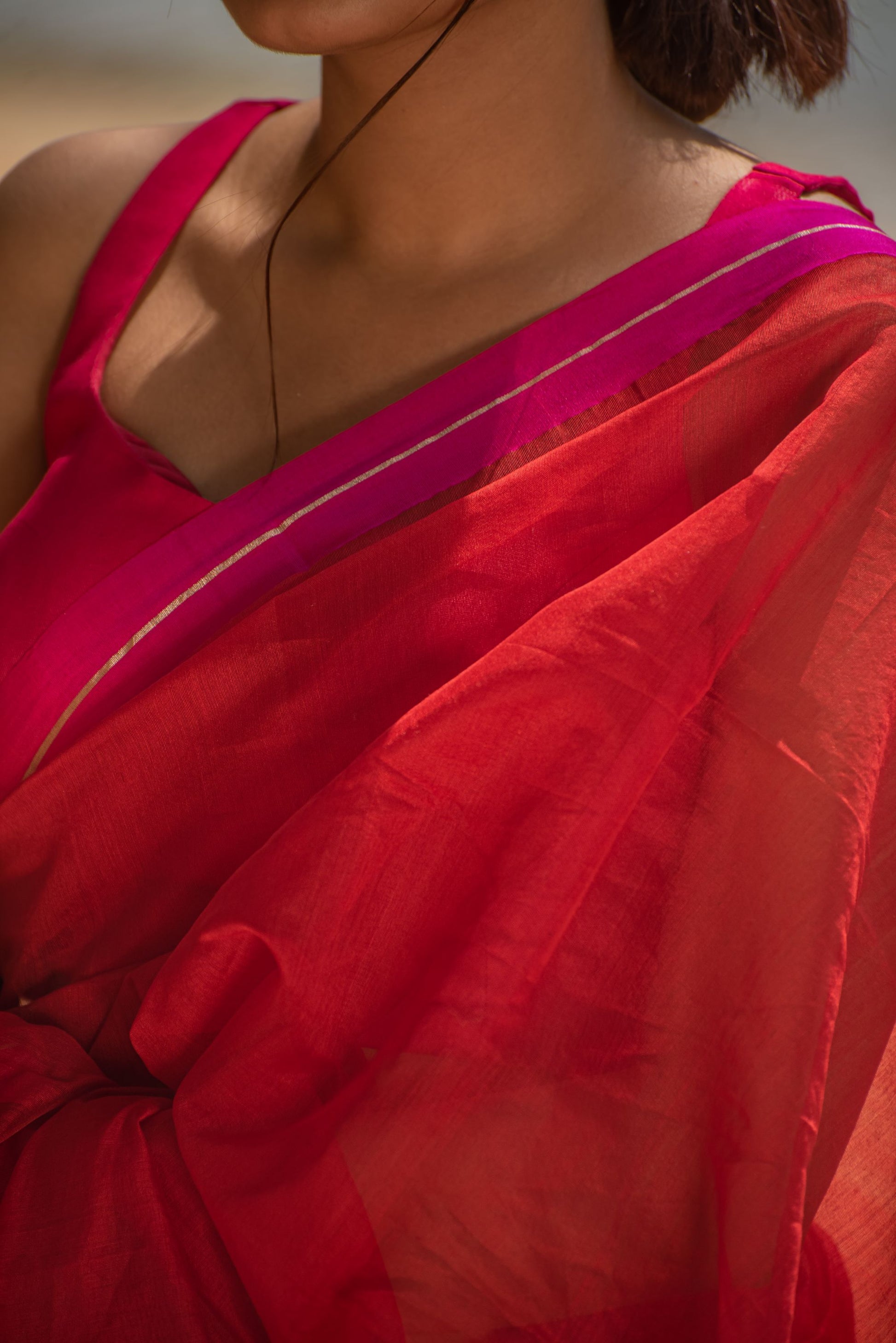 Utsav silk cotton saree -  Abeer Kaisori