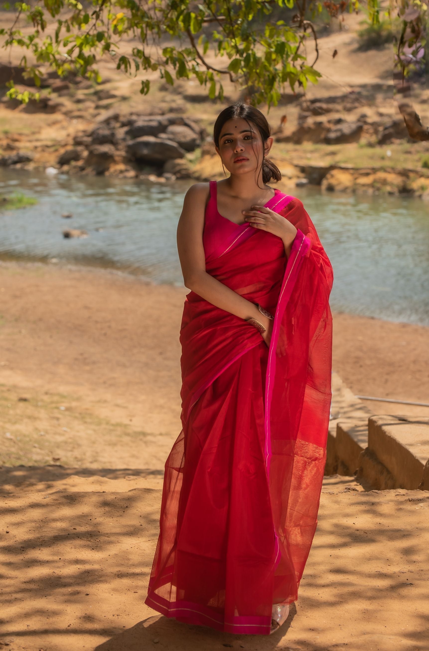 Utsav silk cotton saree -  Abeer Kaisori