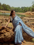 Utsav silk cotton saree -  Akash Kaisori