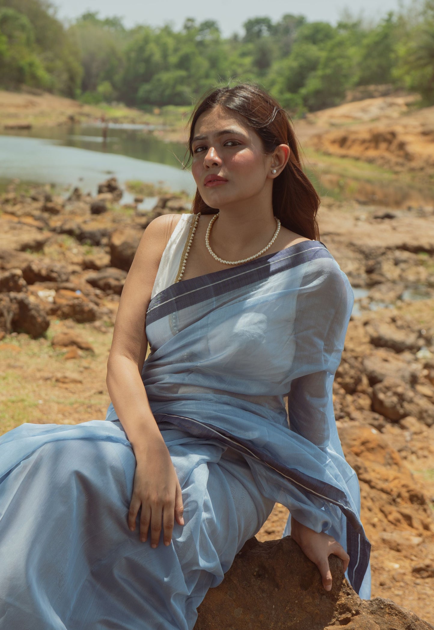 Utsav silk cotton saree -  Akash Kaisori