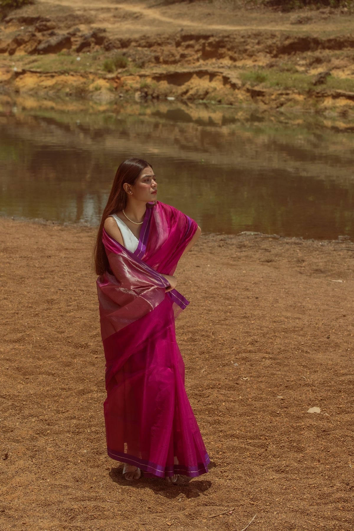 Utsav silk cotton saree - Gulabo Kaisori