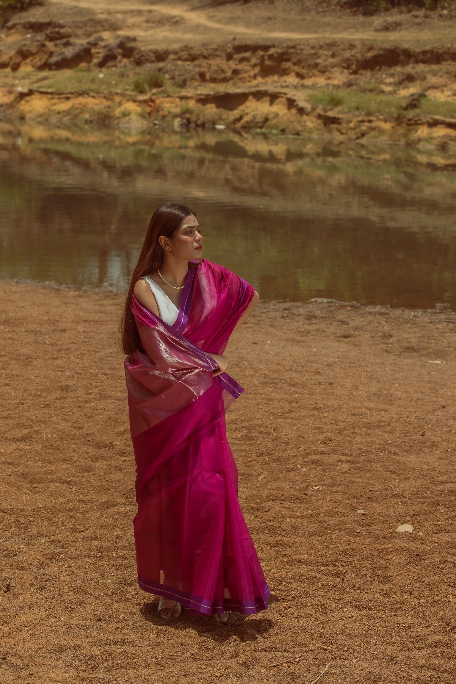 Utsav silk cotton saree - Gulabo Kaisori