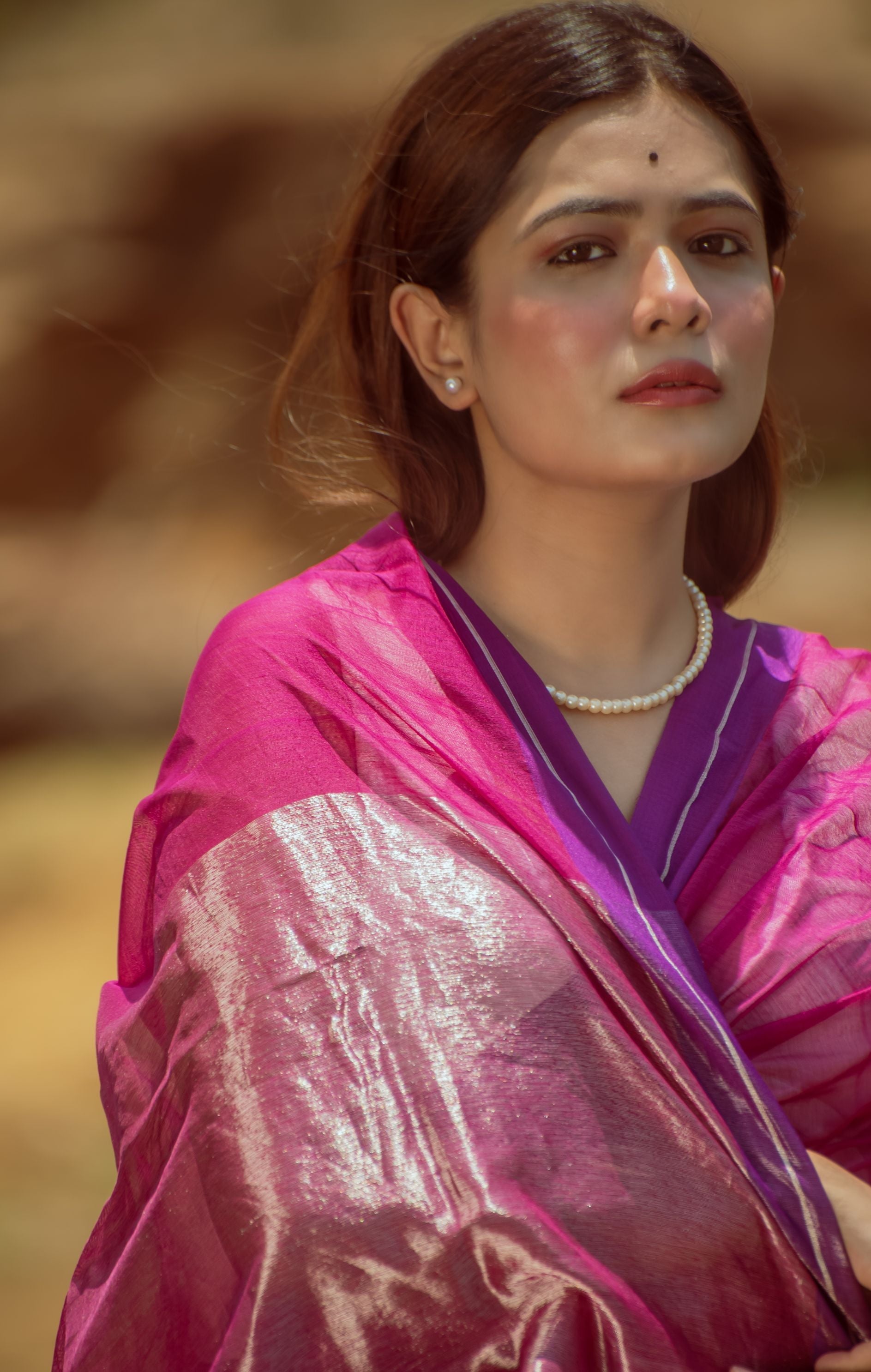 Utsav silk cotton saree - Gulabo Kaisori