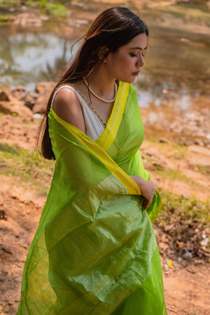 Utsav silk cotton saree - Shewanti Kaisori