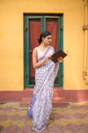 Kaisori Aira Kota hanblockprinted Jaal saree