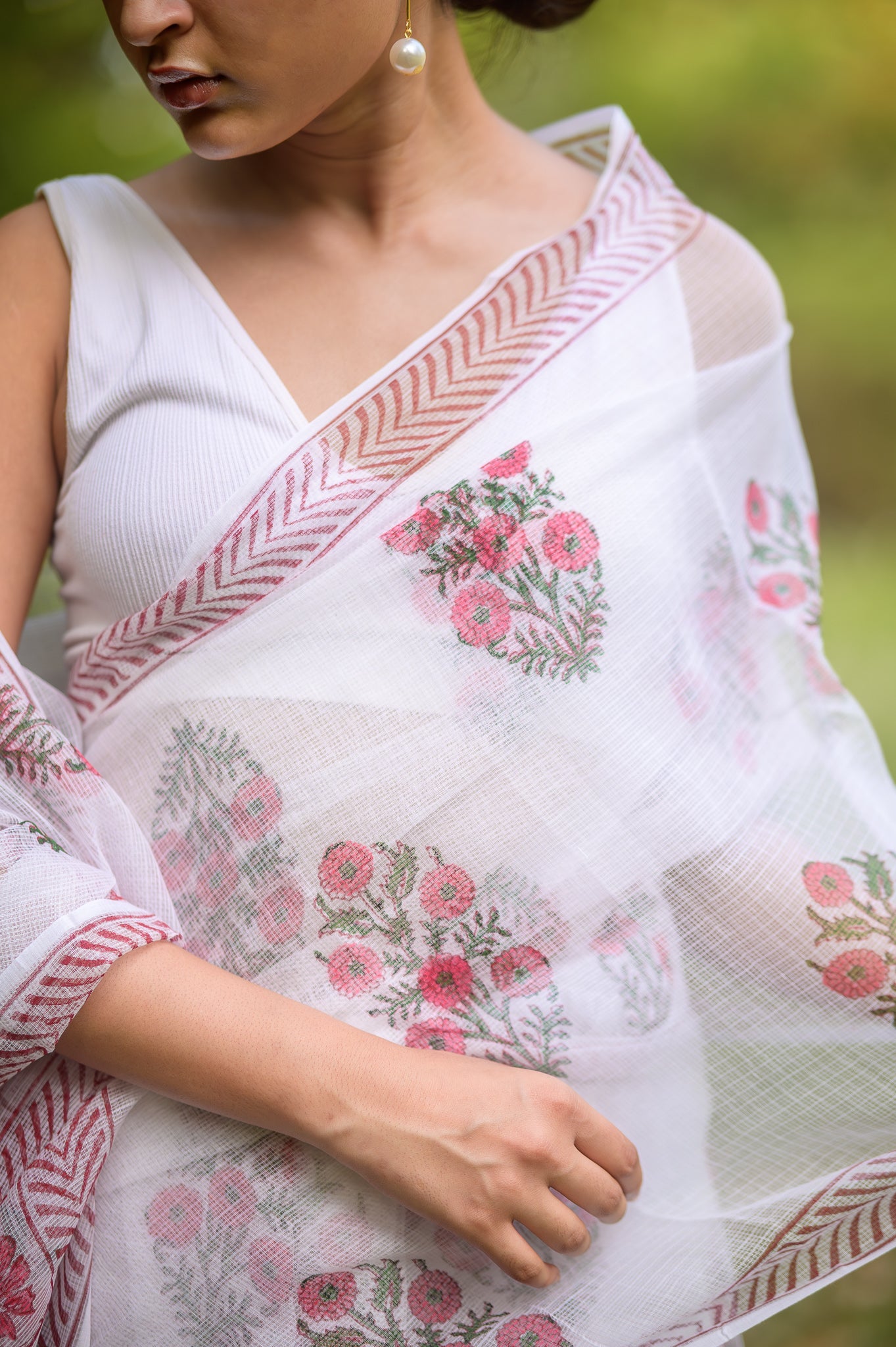 Evergreen printed Kota saree - Bagh- Jonaki