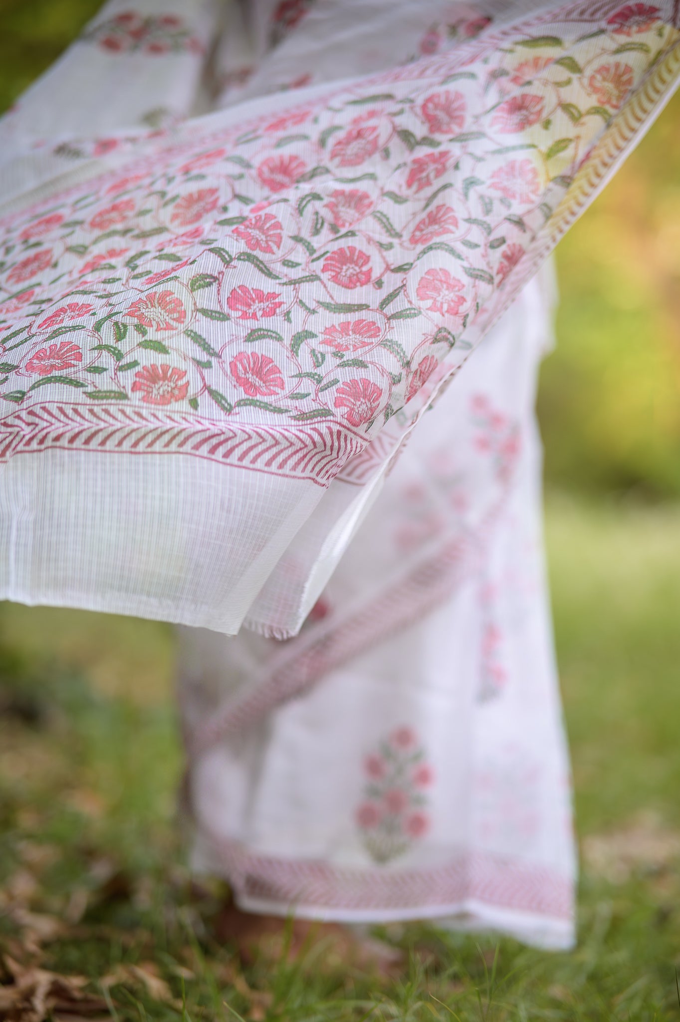 Evergreen printed Kota saree - Bagh- Jonaki