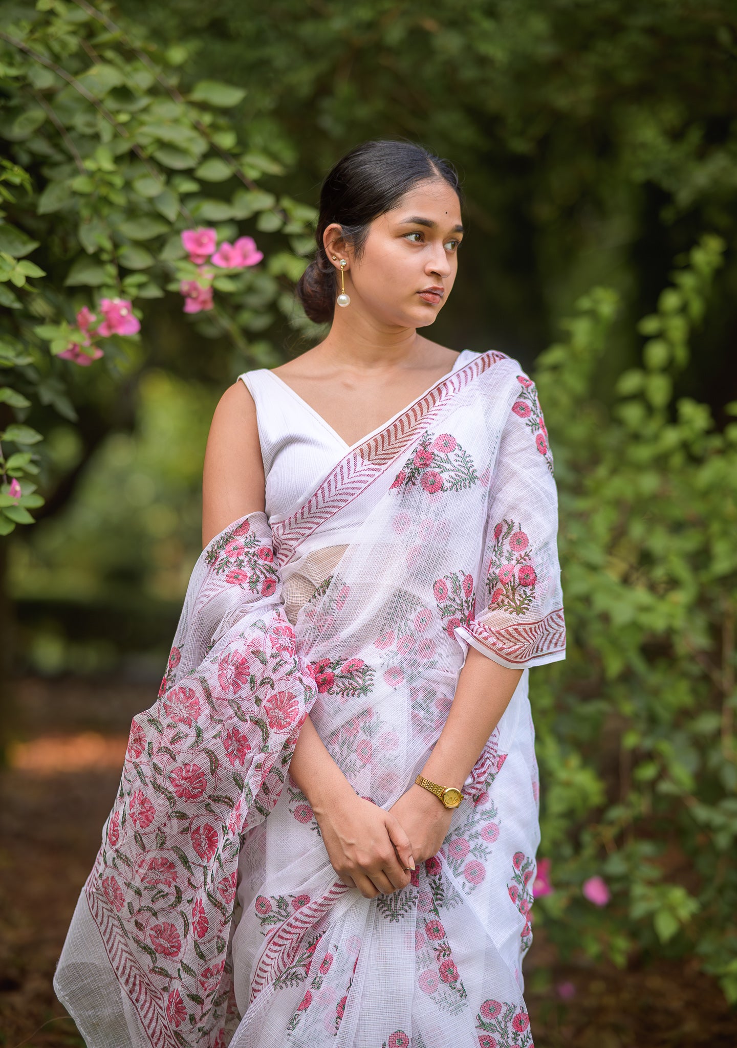 Evergreen printed Kota saree - Bagh- Jonaki