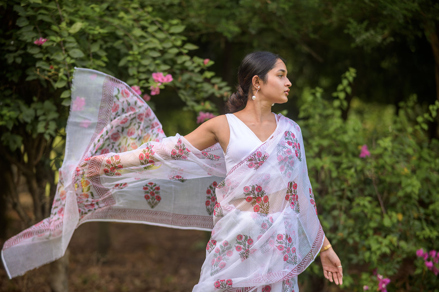 Evergreen printed Kota saree - Bagh- Jonaki