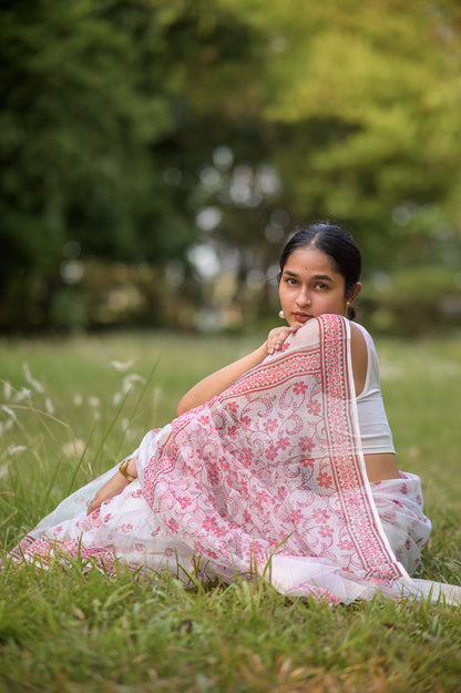 Evergreen printed Kota saree - Bagh- Titli